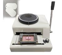 72 Characters Embossing Machine, PVC Manual Embosser Press Machine, Membership Card Coding Machine Stamping Code Machine Bump B
