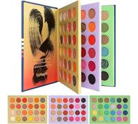 72 Color Makeup Book Pressed Eyeshadow Palette - Glitter Matte Shimmer Natural & Highly Pigmented Professional Eye Shadow Powder, Long-Lasting Waterproof Make Up Set