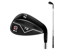 72 Degree Golf Sand Wedge Club - CNC Texture, Stainless Steel, Right Handed, Black - Great Golf Gift and Essential Golf Supplies for Improved Performance