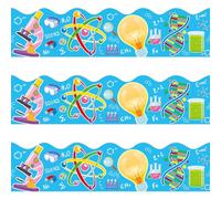 72 Feet Science Bulletin Board Borders Blue Science Lab Border for Science Classroom Décor Back to School Office Party Decorations