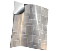 72 Grey Tile Stickers for Kitchen Bathroom Tile Decals 6 x 6 inch ES 15 x 15 cm Tiles Peel N Stick Tile Stickers Waterproof (72)