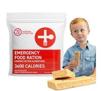 72 HRS Food Ration Bar Emergency Rations (1 PACK), 3600 Calories for 72 Hours, 5 Year Shelf Life Emergency Kit Ration Bars for Bug Out Bag Backpack for Survival Kits Supplies and Emergency Food Supply