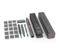 72 in 1 Electric Screwdrivers Set with LED Light + Hand Screwdriver Kit with Pry Bar and Tweezers, USB Type-C Rechargeable Screwdriver with Battery, for Phones, Watches, Cameras, Laptops (CS0706A)