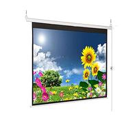 72 Inch 16:9 Matte Gray Fabric Fiber Glass Electric Motorized Projector Screen Home Cinema Business School Bar