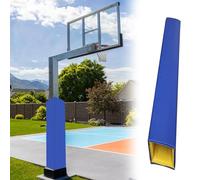 72 Inch Basketball Hoop Padding Wrap - Boxing Style Protection for Poles, Trees & Cars - Fits 2" to 12" Diameter - Blue, 5"x5" (13x13cm)