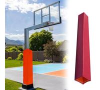 72 Inch Basketball Hoop Pole Padding - Boxing Style Protective Wrap for Workout, Car Parking, Tree Bark - Fits 2-12 Inch Poles (Red, 5"x5" (13x13cm))