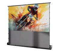 72 Inch Floor Rising Projector Screen, 8K Ultra HD Active 3D Carbon White Crystal Projection Screen for Home Theater