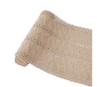 72 Inch Woven Burlap Rustic Autumn Table Runner Brown Table Cover for Thanksgiving Christmas Kitchen Dining Table Decoration Coffee Table Runners for Decorations Weddings Holiday