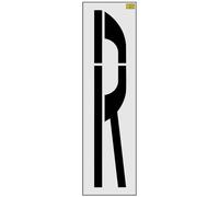 72" Iowa DOT Railroad Crossing Letter Stencil - 1/8" (.125") PRO-Grade LDPE