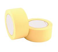 72 LARGE ROLLS OF 50mm MASKING PAPER TAPE - 2 INCH WIDE x 50 METRES PER ROLL - 50mm x 50m - DIY PAINTING DECORATOR CAR BODY SHOP ART CRAFT ADHESIVE WAREHOUSE GENERAL TAPES SUPPLIES