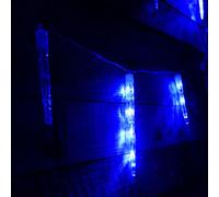 72 LED 6.9m Premier 24 Indoor Outdoor Icicle Shape Christmas Chaser Lights in Blue Samuel Alexander Blue One Size
