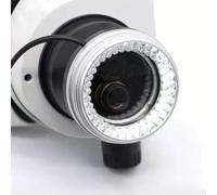 72 LED Ring Light for Microscope - Adjustable Brightness Microscope Lamp with 50mm Inner Diameter, DC 10-12V 10W, Cool White 6500K, Metal Build