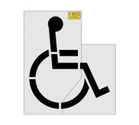 72" Legacy Handicap Stencil - 1/8" (.125") PRO-Grade LDPE
