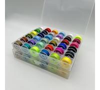 72 Pcs Bobbins for Sewing Machine, Sewing Machine Accessories, Sewing Machine Thread, Pre-Wound Bobbins, Bobbin Case for Brother/Janome/Kenmore/Babylock/Elna/Singer Sewing Machine(Assorted Colors)