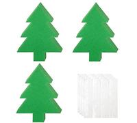 72 Pcs Christmas Tree Shape Cutouts Paper Christmas Tree Shape Green Christmas Tree Cut Out Single Color Christmas Tree Die Cuts for Kids Craft Bulletin Board School Classroom Xmas Winter Party Decor