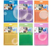 72 Pcs Drain Sticks, Drain Sticks Scented | 6 Scents, Sink Sticks for Sink, Basin, Bathtub, Drain Odour Remover Prevents Plug Hole Obstructions & Keeps Water Flowing Freely