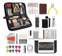 72 PCS Guitar Tool Kit for Set Up, Intonation Adjustment and Repair, Maintenance Kit for Bass Banjo and Ukulele, Accessories for Guitar Enthusiast