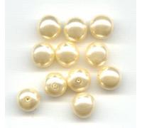 72 pcs Imitation Pearl Glass Beads Round 4 mm, Creamy