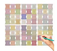 72 Pcs Laminated Bible Tabs for Women PVC Foldable Large Print Laminated Scripture Stickers Bohemian Style Mark Stickers Easy to Read and Apply Bible Study Accessories
