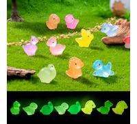 72 Pcs Mini Resin Dinosaurs, Glow in the Dark Dinosaurs Tiny Animal Figures for Garden Landscape Decorations Children Gifts Dino Party Favor