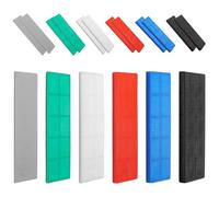 72 Pcs Plastic Glazing Packers, 28mm x 100mm Colourful Spacers Window Packers, Assorted Flat Shim Spacers for DIY, Window/Door/Floor Installations (Mixed 1-6mm)