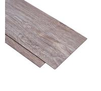 72 Pcs Rustic Wood Grain Self-adhesive PVC Flooring