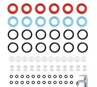 72 Pcs Tap Washers Tap Washers for Mixer Taps Assorted Uk for Most Faucets in Bathrooms and Kitchens