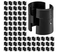 72 Pcs Wire Shelf Lock Clips for 1" Post - 36 Pairs of Shelving Sleeves Replacements, Plastic Post Shelving Parts for Stability and Layer Spacing Adjustment