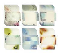 72 PCS Writing Paper and Envelopes Set, 48 Sheets Writing Paper & 24 Envelopes, Letter Writing Set with Chinese Retro Floral Landscape for Invitations, Gifts, Office & Calligraphy