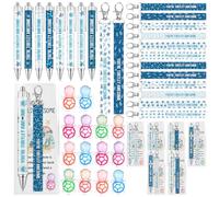 72 Pcs You're Turtley Awesome Inspirational Gift Include Turtle Pens Resin Turtle Inspirational Wristlet Keychain Greeting Cards Thank You Employee Appreciation Gifts for Coworkers Students Teachers