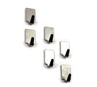 72-Piece Adhesive Stainless Steel Wall Hooks - Simple Coat Hangers Utility Hooks for Kitchen & Bathroom Towel nizer Durable and Stylish Design