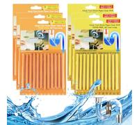 72 Pieces Sink Sticks,Drain Sticks Scented Cleaner,Easy Flow Drain & Sink Unblocker,for Grease,Fat,Food Residue,for Pipe Toilet Sewer Kitchen Vanity Bathtub
