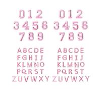 72 Pieces Washable Letter Number Sewing Patches, Reusable Embroidered Letters & Numbers Iron-On Patches, Sturdy Embroidery Thread for Kids Clothing Decoration Clothing