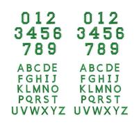 72 Pieces Washable Letter Number Sewing Patches, Reusable Embroidered Letters & Numbers Iron-On Patches, Sturdy Embroidery Thread for Kids Clothing Decoration Clothing