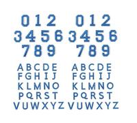 72 Pieces Washable Letter Number Sewing Patches, Reusable Embroidered Letters & Numbers Iron-On Patches, Sturdy Embroidery Thread for Kids Clothing Decoration Clothing