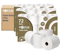 72 Quilted Toilet Rolls - 3 Ply Extra Soft White Bulk Buy Toilet Tissue Paper