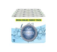 72 Rolls of Phoenix Quilted 2 Ply Soft White Toilet Paper Roll