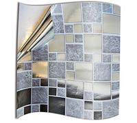 72 Silver Chrome Kitchen Bathroom Tile Stickers for 15 x 15cm 6 x 6 inches Tiles Kitchen TILE STYLE DECALS Peel and Stick Tile Transfers