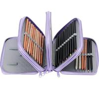 72 Slots Pencil Case, Large Capacity Pencil Cases 4 Layers Pen Case Pencil Bag Pouch Holder with Zipper Colouring Pencils Organiser Pencil Wrap for School Office Student Artist Boys Girls Art Supplies