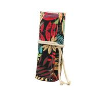 72 Slots Pencil Case Roll up Organizer with Cotton Material and Ethnic Style, Convenient Access Pen Wrap for Artists and Painters Storing Art Supplies and Pencils