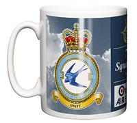 72 Squadron Ceramic Mug, Royal Air Force Crest Motto, RAF Linton-on-Ouse Base Station