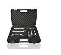 72 Teeth Tubing Ratchet Wrench Set - 6-Piece Combination Oil Wrenches with Flexible & Fixed Heads for Car Repair & Mechanics, Heavy-Duty Tools for Auto Maintenance