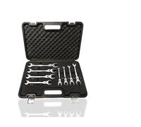 72 Teeth Tubing Ratchet Wrench Set, 6-Piece Combination Oil Wrenches with Open & Flexible Fixed Heads for Efficient Car Repair and Maintenance