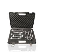 72 Teeth Tubing Ratchet Wrench Set, 6-Piece Oil Wrench Kit with Flexible & Fixed Heads for Car Repair, Heavy-Duty Mechanics Tool, Automotive Accessory