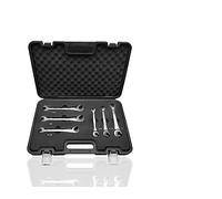 72 Teeth Tubing Ratchet Wrench Set, 6-Piece Oil Wrench Kit with Flexible/Open & Fixed Heads for Car Repair, Mechanics Tool for Auto Maintenance