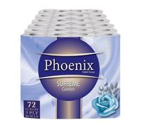 72 Toilet Rolls Non-Fragranced 3 Ply Supreme Luxury Quilted