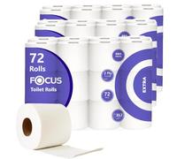 72 Toilet Rolls Quilted Tissue 2 Ply Toilet Paper Extra Soft Premium Quality (2Ply Rolls)