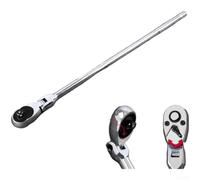 72-Tooth Extra Long for flex Head Ratchet Wrench Set 1/4 3/8 1/2 Inch Drive | Chrome-vanadium Alloy, 5° Swing, Quick-release Button, Reversible Lever, Rust-resistant, For Tight Spaces, 45.5x32x19.5cm