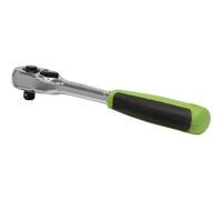 72-Tooth Flip Reverse Ratchet Wrench - 1/4 Inch Sq Drive - Pear-Head Design