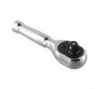 72-Tooth Mini Ratchet Wrench Set - Short-Handle Quick-Swing Ratchet Tool with 5° for Tight Spaces, Chrome Vanadium Steel, Includes 1/4", 3/8", and 1/2"(3/8)